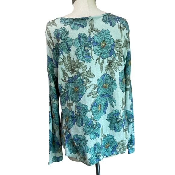 J. Jill Lightweight Soft Pullover Floral Print Sweater Size Small - Picture 3 of 12